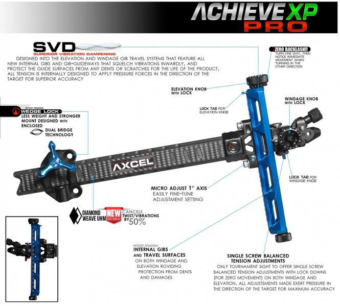 Hovedbilde Axcel Achieve XP Pro UHM Diamond Weave Carbon Bar ...
